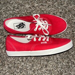 Vans Bold Red Canvas Shoes